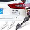 1x Fashion Sport Emblem Badge Car Trunk Fender Sticker Auto Car Racing Decal Decor Silver Black Accessories