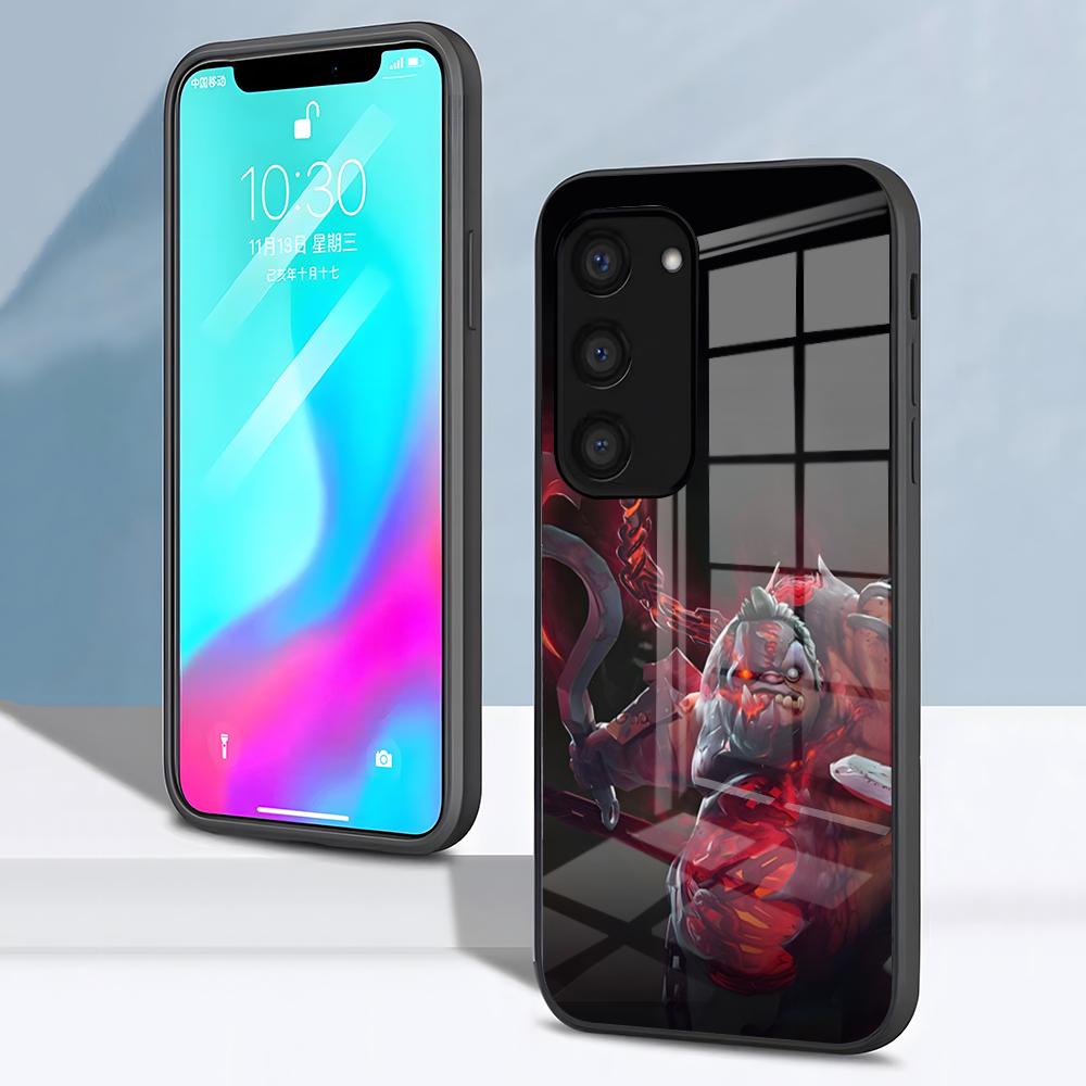 

Чехол для телефона D-Dota 2 Для Samsung S26 S25 S24 FE S23 S22 S21 Plus S20 Ultra Note20Ultra Черная Стеклянная Крышка Galaxy S25 FE