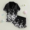Children's Home Clothes Pajamas Set Short-sleeved Top Shorts Two-piece Set Outer Wear Play Cardigan Clothes