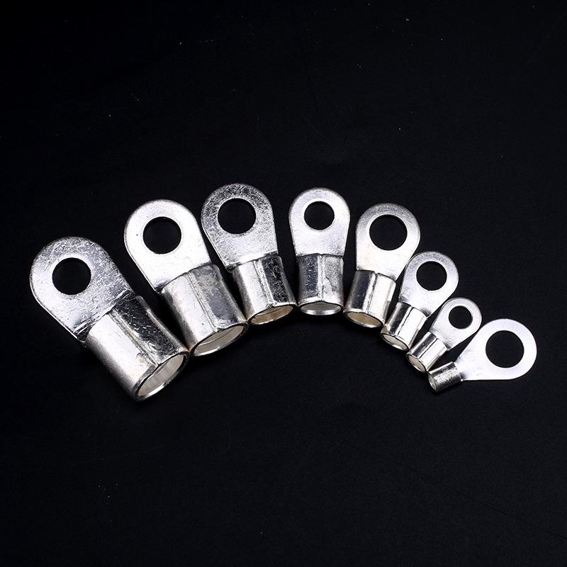 OT8-4L Round Copper Lug Cold Crimp Terminal, Brass Connector, 1000 Pieces
