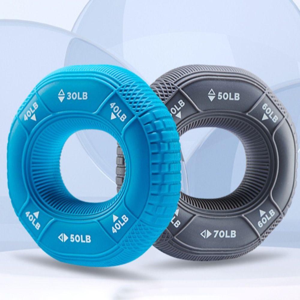 Portable Hand Grip Ring Silicone Finger Trainer Grip Finger Forearm Trainer  Fitness