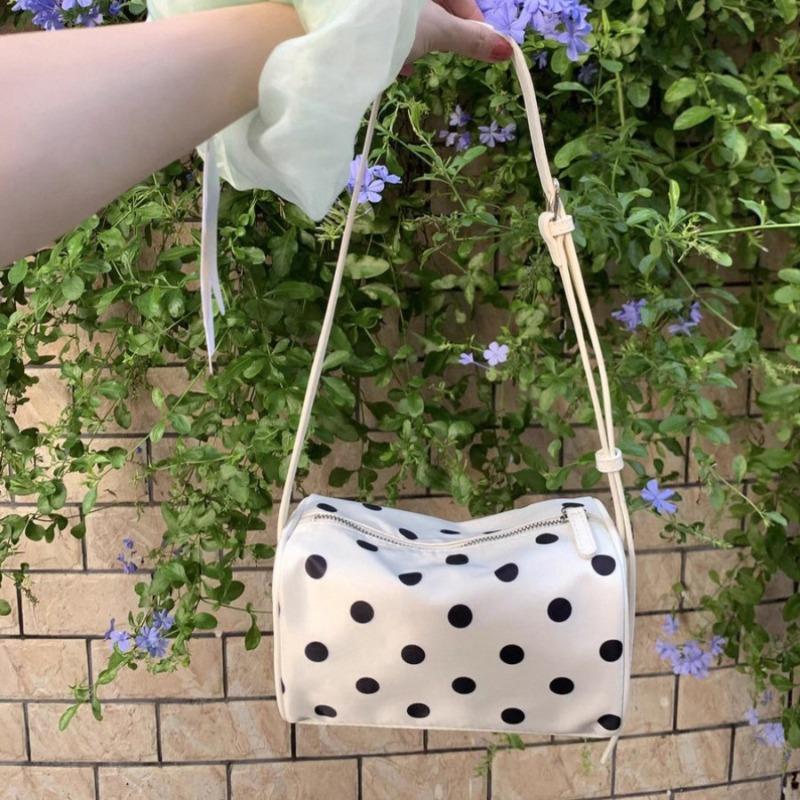 One Shoulder Messenger Bag Polka Dot Exquisite Underarm Women's Pillow Versatile Summer Bag Fashionable Messenger Bag Light