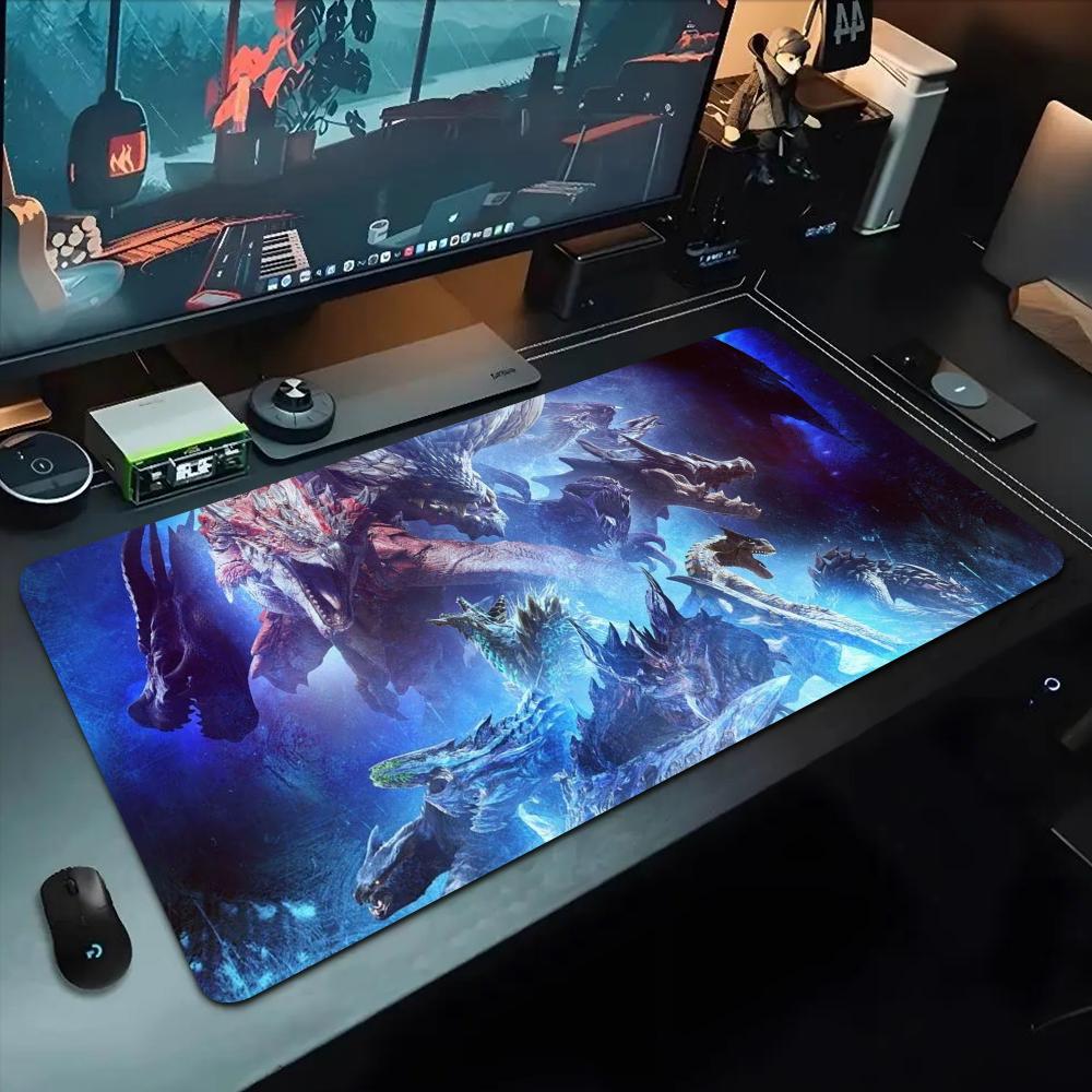 monster hunter Mouse Pad 500X1000 mm Large Gaming Mousepad Gamer XL Rubber Otaku Keyboard Pad Laptop Desk Mat