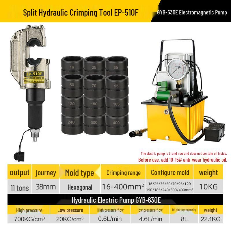 

DAXTE EP-510F Split Hydraulic Crimping Tool