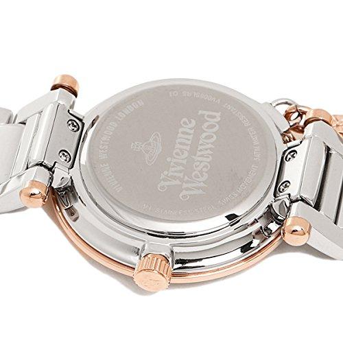Vivienne Westwood Orb 32mm Quartz Watch In White, Rose Gold, and Silver (VV006WHWH) [Parallel Import]