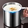New 350-1250ml Mug Handle Design With Lid Tea Cup 304 Stainless Steel Water Cup Travel