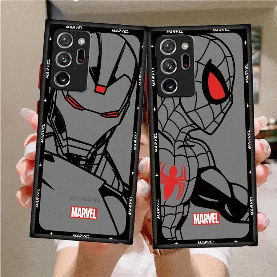 Marvel Spiderman Ironman Pouzdro na telefon pro Samsung Galaxy Note 8 9 10Plus 10Lite 20 Ultra A05s A70s A12 A13 A14 A15 A16 4G 5G Kryt
