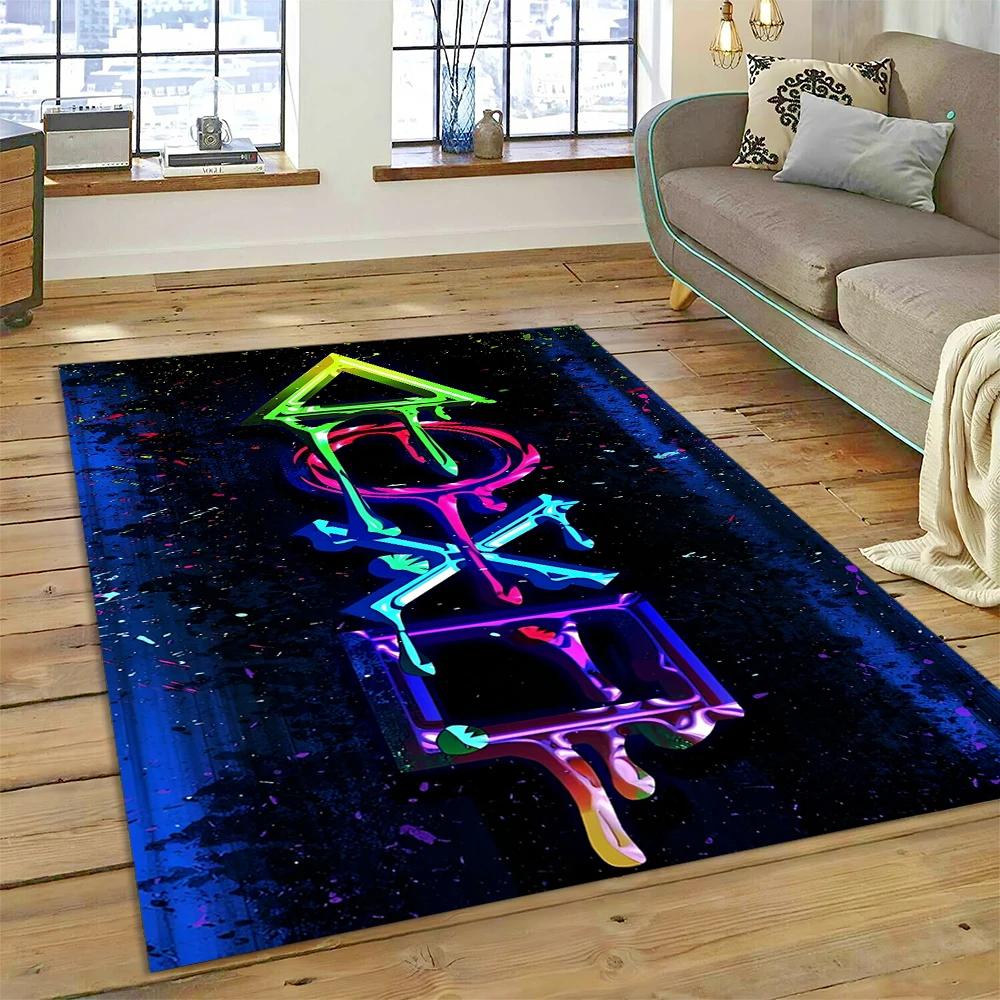 3D Gamer Game Gamepad Cartoon Carpet Rug for Home Living Room Bedroom Sofa Doormat Decor,Child Play Area Rug Non-slip Floor Mat