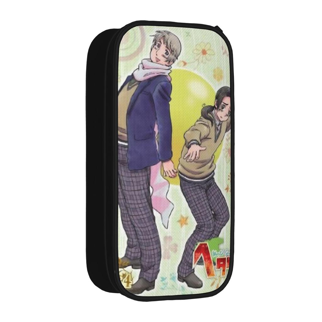 Hetalias Axis Powers Pencil Cases Classic Pen Bag Girls Boys Large Storage School Supplies Zipper Pencilcases