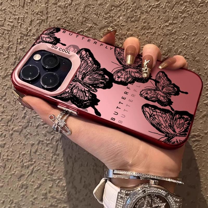 Fashion Butterfly Black Purple Phone Case for Xiaomi Mi 14T 14 13 12 12T 11 Lite Poco X6 F6 F5 X5 F4 F3 X3 GT Pro 4G 5G Cover