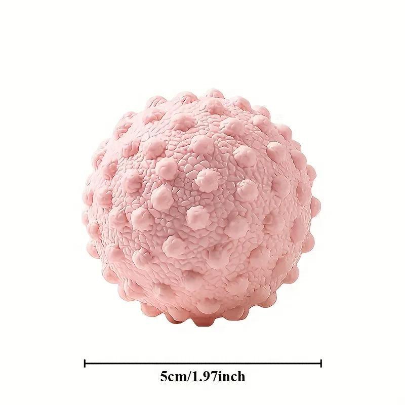 Trigger Point Massage Ball, Spiky Yoga Ball for Foot & Back, Muscle Relief Massager for Home Gym