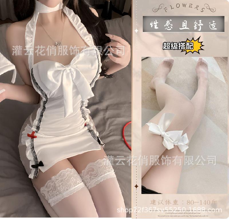 Sexy lingerie suspender lace perspective nurse hot passion bed uniforms sexy suit underwear
