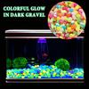 Glow-in-the-Dark Pebbles Colorful Garden Stones 1.5-2cm Decorative Resin Glowing Stones Aquarium Fish Tank