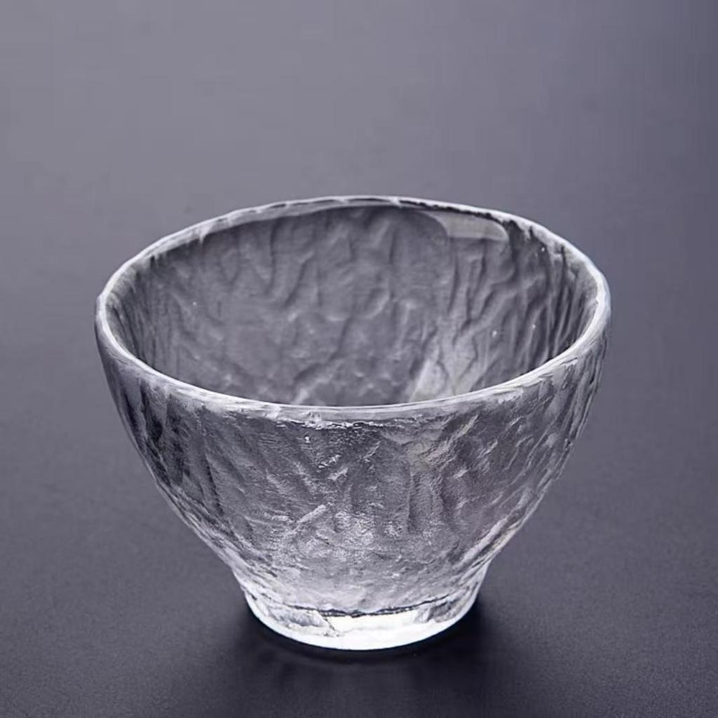 Japanese Crystal Glass Kung Fu Tea Cup with Gold Painting - Small Tasting Bowl