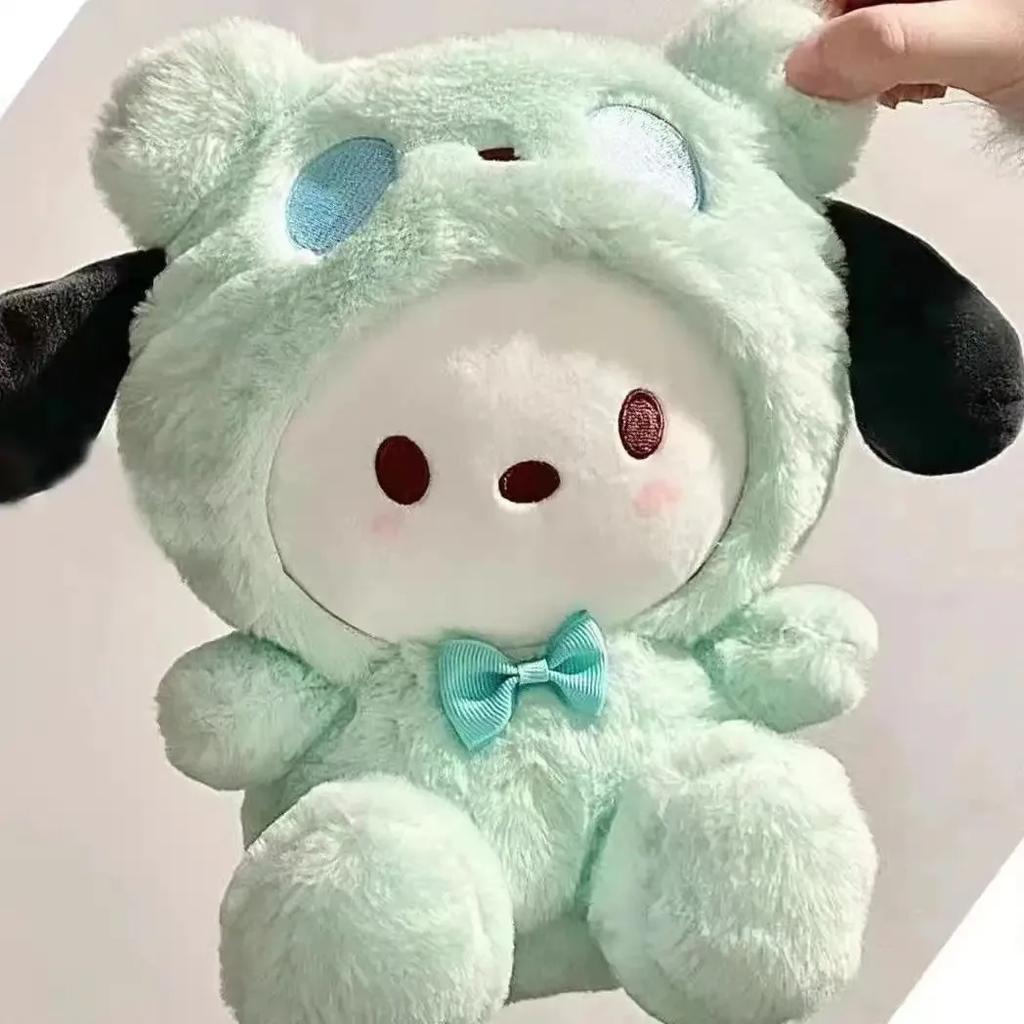 Kawaii 25cm Sanrio Plush Toy Jade Dog Kuromi Dressing Doll Doll Plush Toy Stuffed Animal Patung Dolls Birthday Gift