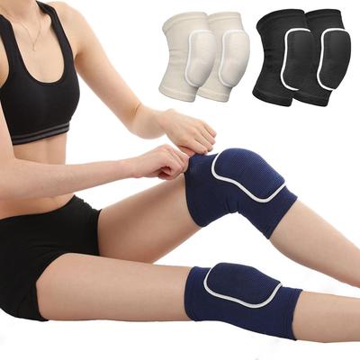 A Pair of Elastic Sponge Knee Pads Sports Protective For Volleyball Football Dance Yoga Tennis Running Cycling Workout Climbing