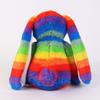 Kawaii Easter Rabbit Plush Toy With Long Ears Colorful Stuffed Animal Doll Throw Pillow Easter And Valentine'S Day