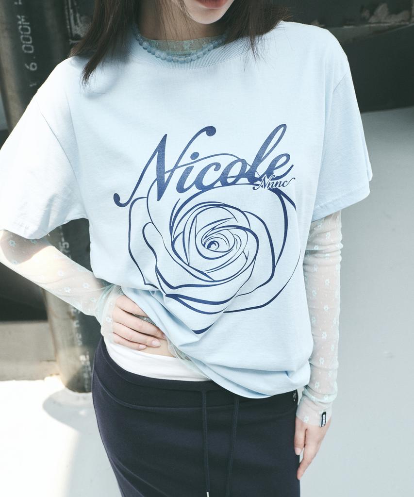 Nigaennikol Nicole Rose Sleeve Top_Sora Navy
