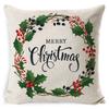 New Christmas Pillow Cover Four-piece Set Pillow Cushion Office Lumbar Backrest Decorative Backrest