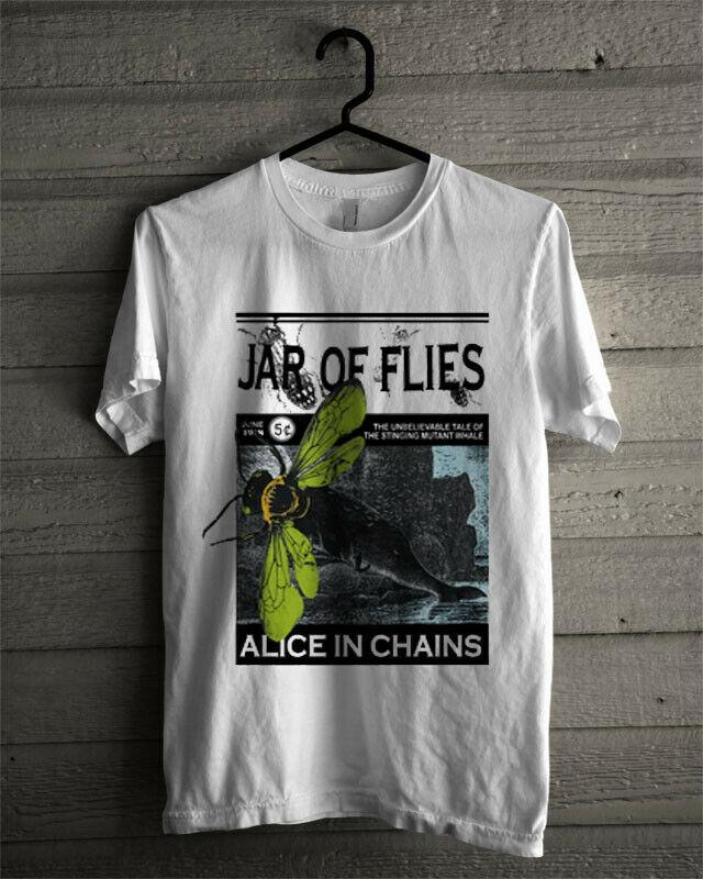 Alice In Chains Jar of Flies Концертный тур Белый Мужской S-234XL D655 Унисекс Футболка S