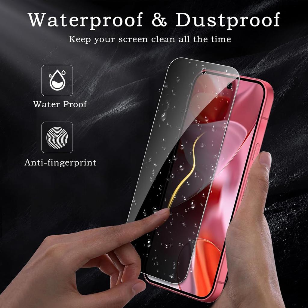 [2 Pack] Film Anti-Spy Privacy Screen Protector Tempered Glass+ [2 Pack]Camera Lens Protector For Google Pixel 9A