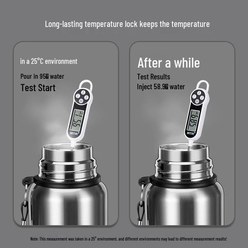 Drop-Resistant 316 Stainless Steel Travel Thermos Pot for Men - Portable, Large Capacity Outdoor Water Cup