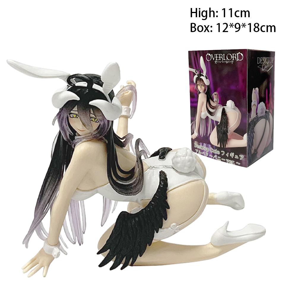 13cm Hentai Figure OVERLORD Anime Figure Bunny Girl Swimsuit Albedo Action Figure Collection PVC Model Toys Doll Birthday Gift