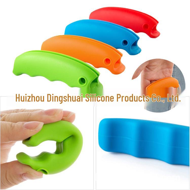 Large Silicone Handle Grip for Shopping Bags – Soft, Creative Travel Tote Holder
