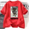 Funny Cat Ibuprofen Graphic T Shirts Unisex Unisex Cotton Tee Clothing Creativity Short Sleeve Fashion Casual Loose Tops Streetwear