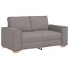 2 Seater Sofa Taupe 120 cm Fabric