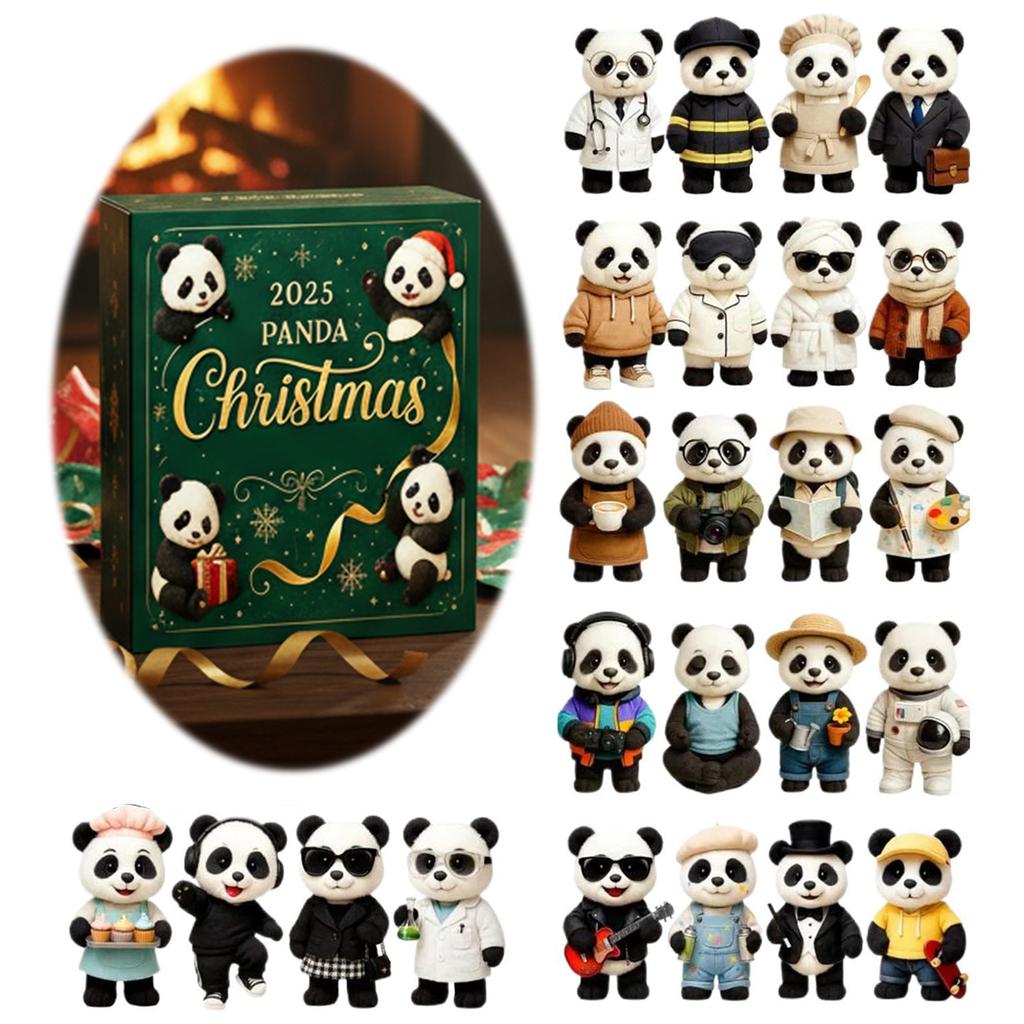 Panda Advent Calendar 2026 Christmas Advent Calendar Xmas Countdown Calendar Christmas Tree Decorations Xmas Surprise Gifts