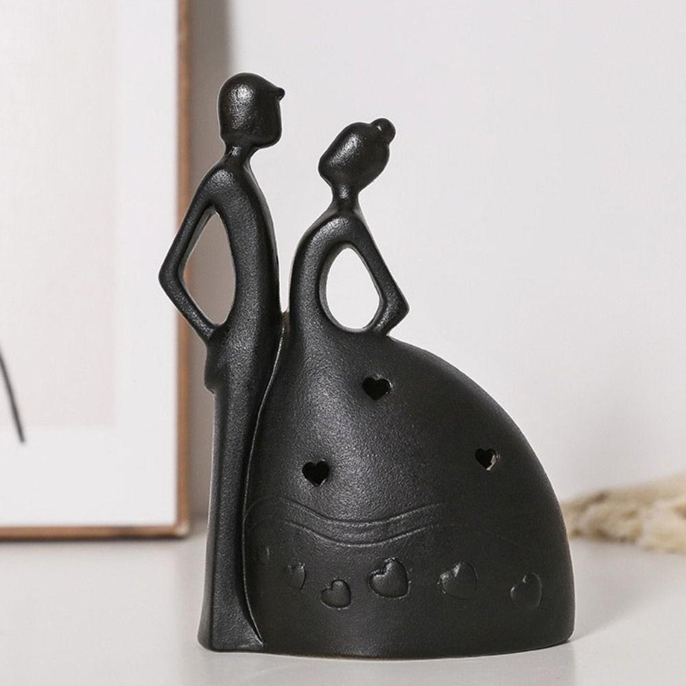 Abstract Character Ornaments Simple Lovers Sculpture Nordic Style Miniatures Figurine  Gift