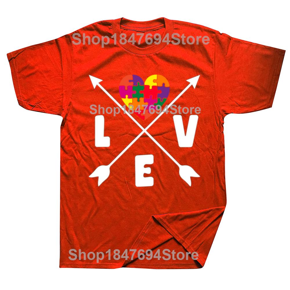 

Funny Autism Love Classic Graphic 100 Cotton Tshirts Men Womens Fashion Casual Tshirt Loose Oversized Streetwear T Shirt S