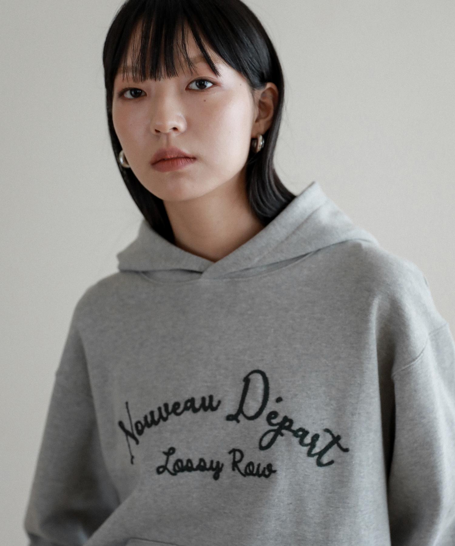 Rosiro Lossy Hand-Stitch Hoodie_Gray Free