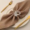 Eid Mubarak Paper Napkin Rings Gold Silver Western Restaurant Wedding Muslim Islamic Ramadan Kareem Party Decorations Supplies
