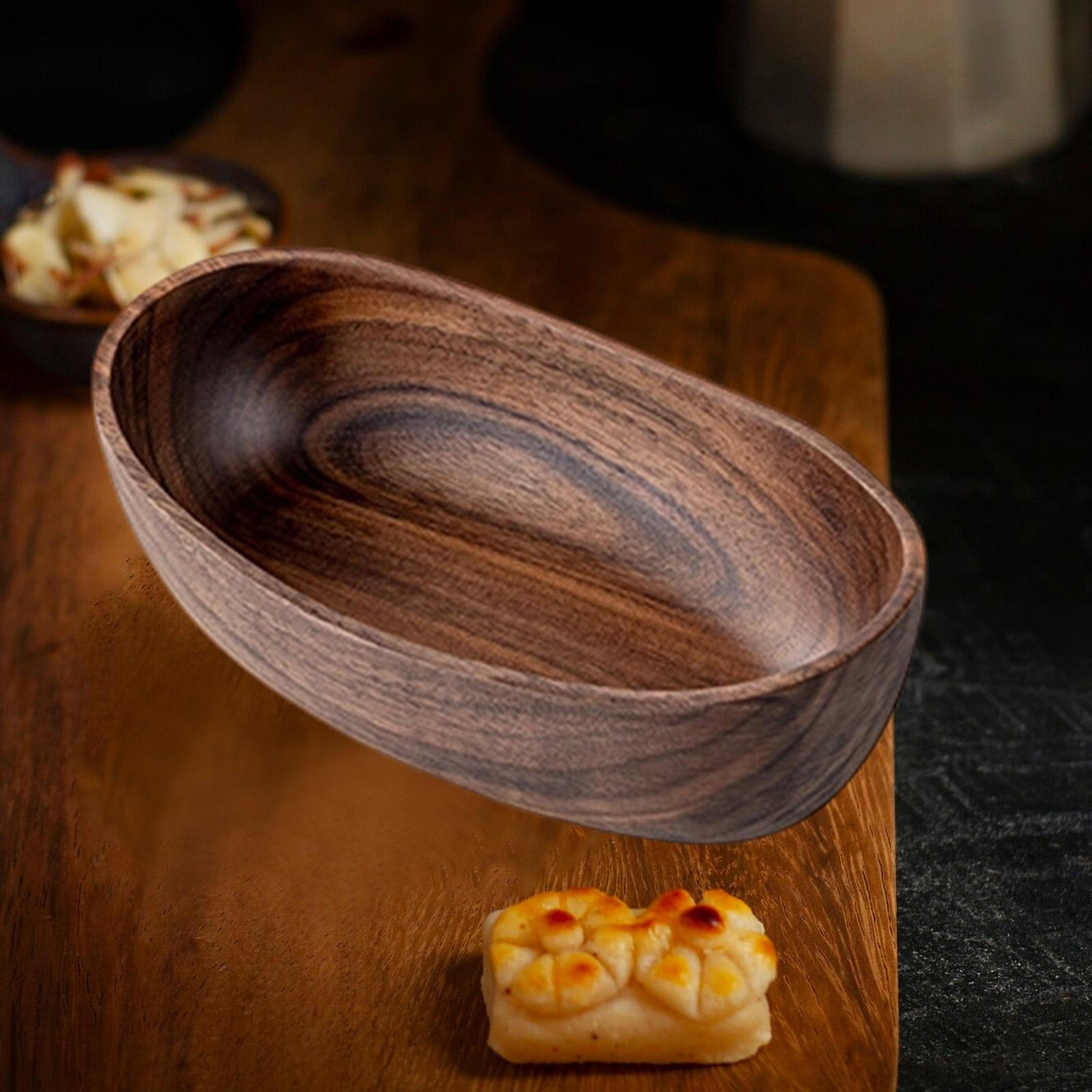 

, Candle Holder, Wooden Tray, Multifunctional, for Countertop, Rustic Decorative Item, Decoration Black Walnut S