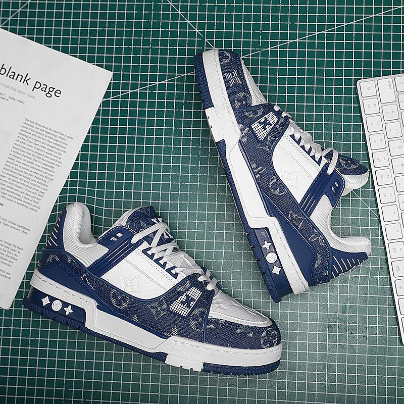 Bread shoes men s shoes autumn and winter shoes sports casual board shoes 41 джинсовый синий