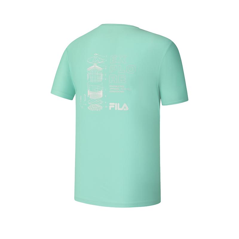 Fila Explorer Athletics Breathable Stretch Lightweight Outdoor Sports Casual Daily Travel Versatile Short Sleeve T-Shirt Men Tops A11M527118F-BU