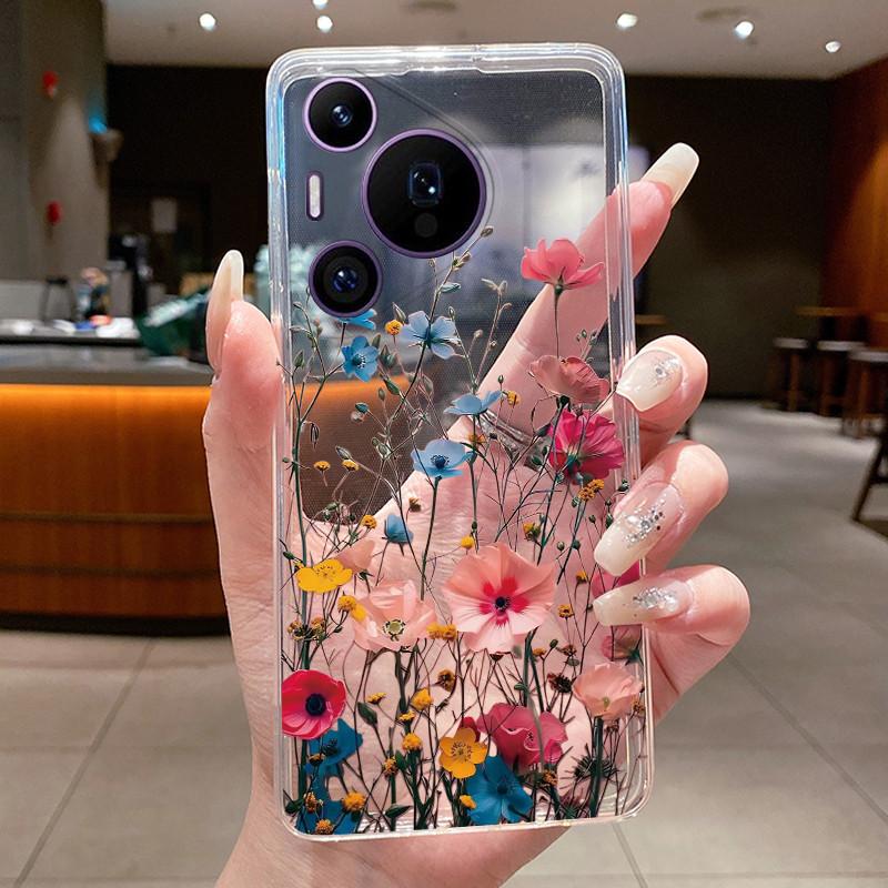 

Чохол для телефону Huawei Pura 70 Pro+ 70pro Метелик Захисний корпус Huawei Pura 70 Pro Plus Прозорий м який силіконовий TPU чохол Huawei Pura 70