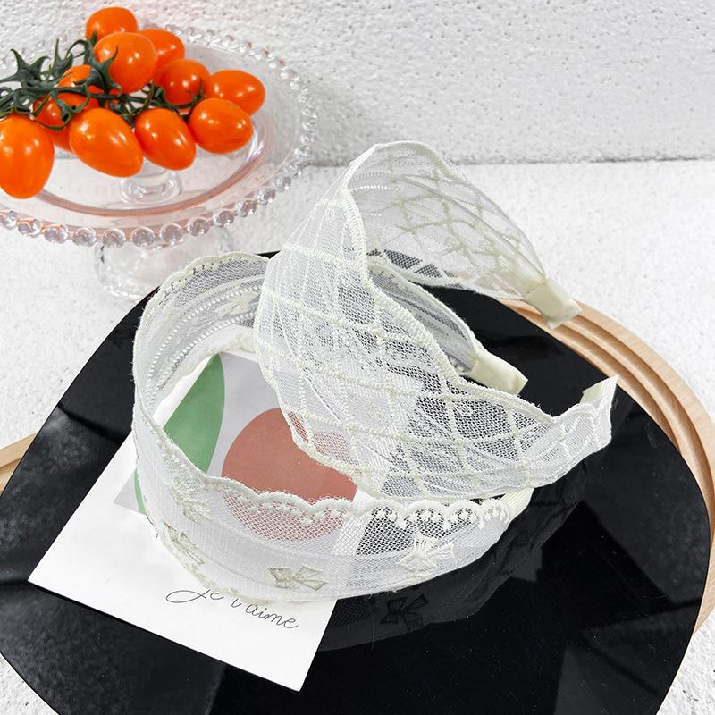 Süße Elegante Weiße Spitze Haarbänder Stirnband Damen Kinder Haargummis Kopfband Haarkopfreifen Band Zubehör Kopfschmuck Kopfbedeckung Verzierung