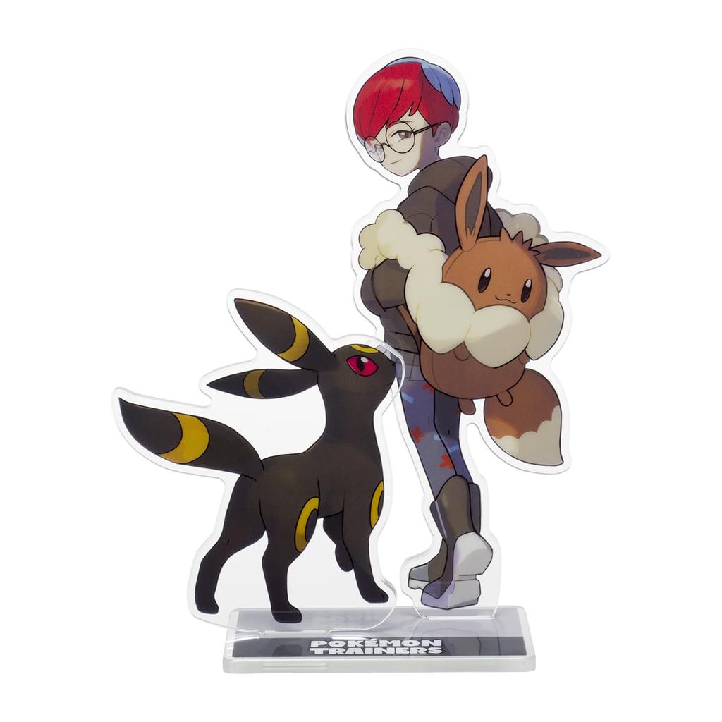 Pokémon Center Original Acrylic Stand: POKÉMON TRAINERS Button & Umbreon
