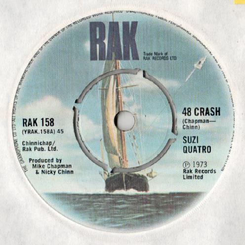 

7inch Record SUZI QUATRO 48 Crash RAK158 RAK 1973 UK Rock Used