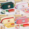 Large Capacity Grid Stationery Bag Desktop Storage Dopamine Pencil Pouch Prism Pencil Case  Office