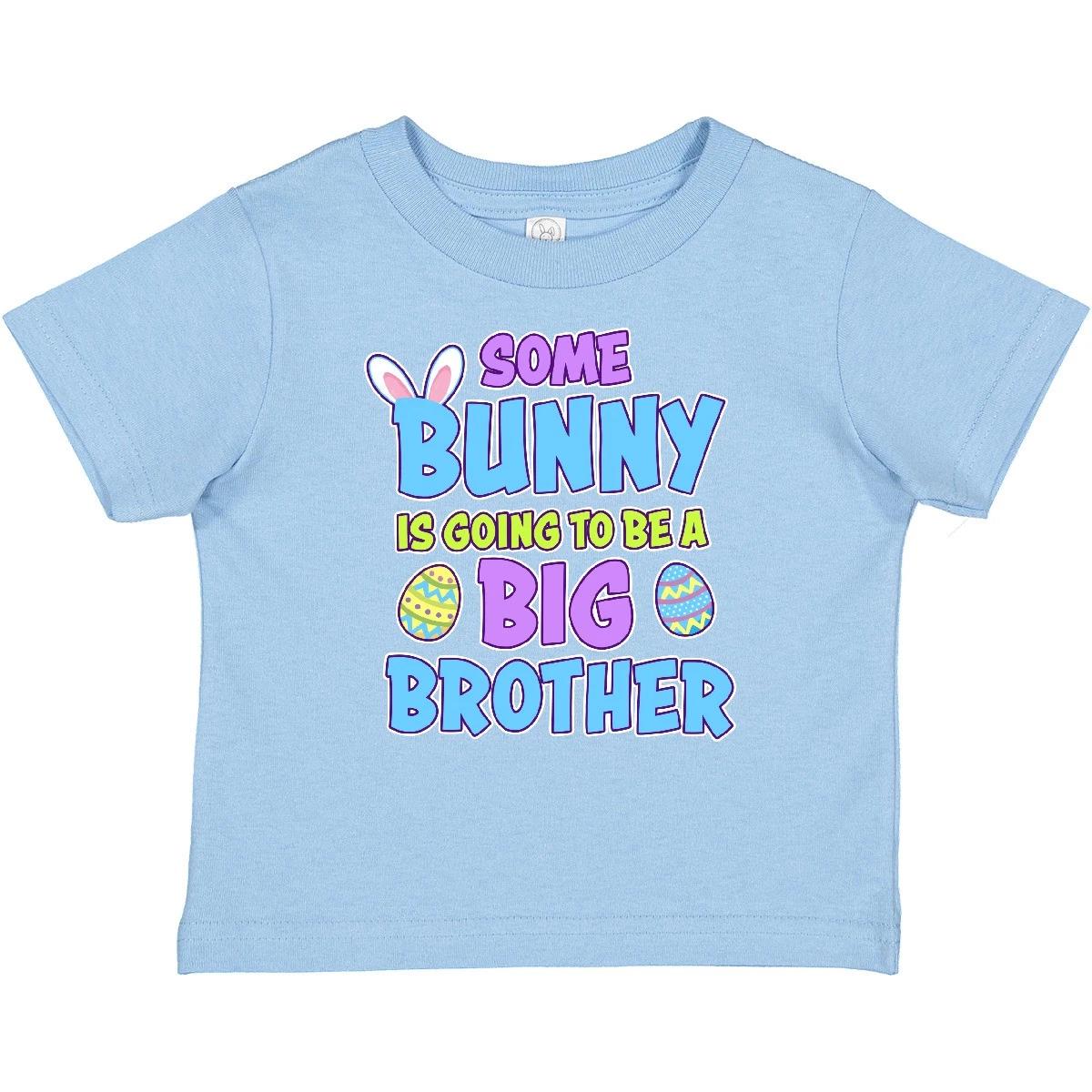 Inktastic Some Bunny Is Going To Be A Big Brother With Bunny Ears Baby kids boys T-Shirt 120