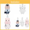 Rabbit White Tiger Doctor Police Plush Doll Pendant Keychain Animal Cartoon Toys