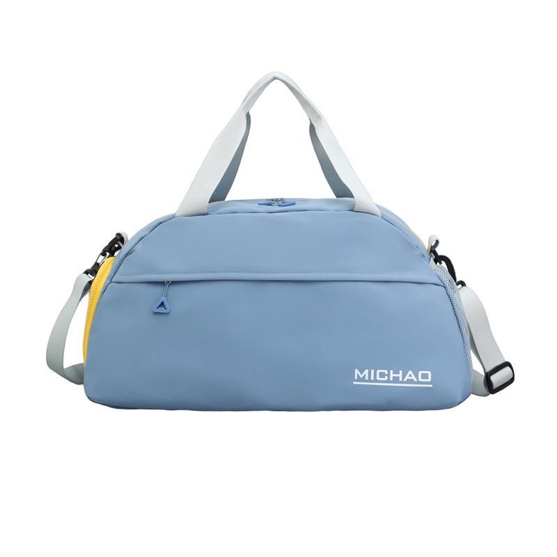 

Unisex Travel Bag with Dry/Wet Compartments, Large Capacity, Luggage Handle Attachment, Ideal for Sports and Fitness