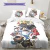 ZZZ Muster Bettwäsche Tagesdecke Set Bettbezug Kissenbezug Heimdekoration Geburtstagsgeschenk (1 Bettbezug + 2 Kissenbezüge, ohne Füllung)