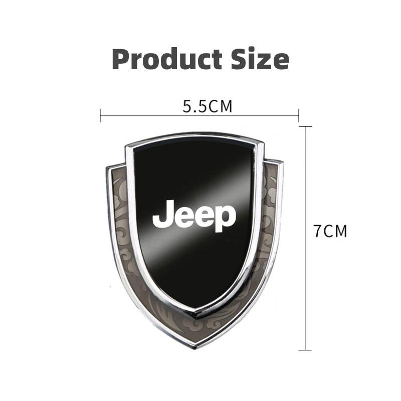 RKM3 3D Metal Car Side Fender Trunk body Emblem Badge sticker For Jeep Grand Cherokee Wrangler JK Gladiator Compass Renegade Patriot