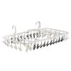 FLaundry Laundry Hanger - 52-clip, WT/GY, 80cm (W) X 41.4cm (H) X 26cm (D), 3 Types of Clothespins Included, Daiya 058111