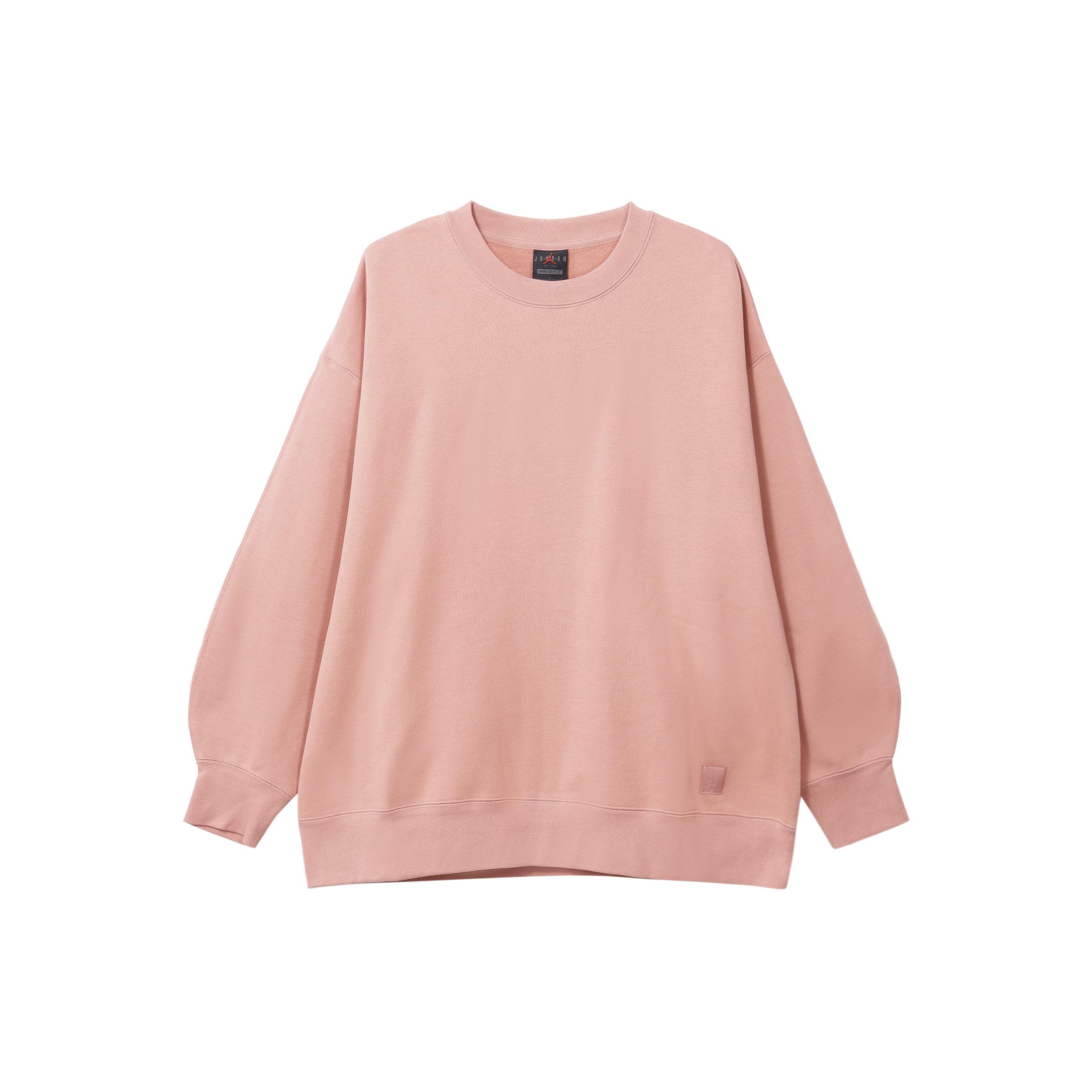 (WMNS) Air Jordan Flight Fleece Crewneck Sweatshirt  Pink  Women s FB5117-618 M